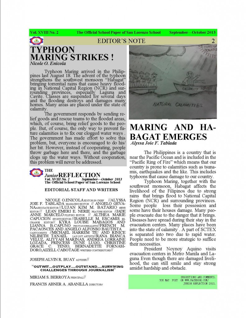 2013-2014 Issue 2. Page 2